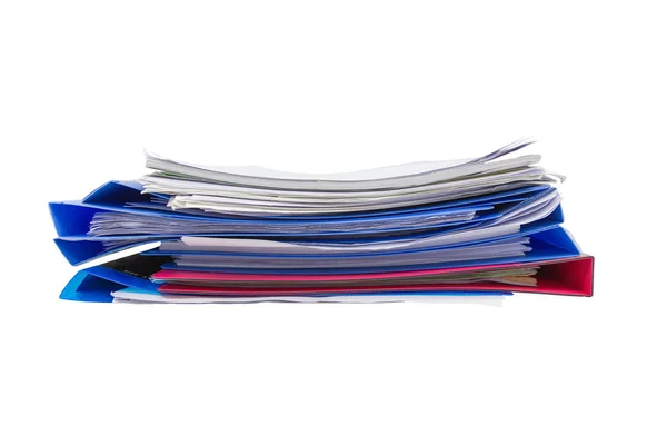 Yalıtılmış sözleşmelerin mavi dosyalar klasörü tutma — Stok fotoğraf
