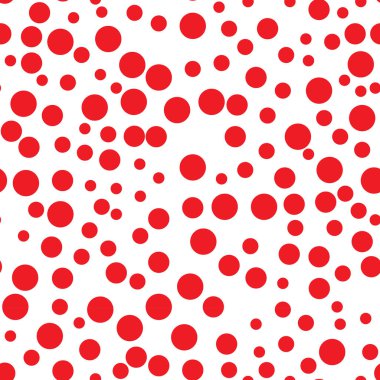 kırmızı daire geometrik soyut doku tasarımı dikişsiz desen, vektör çizimler