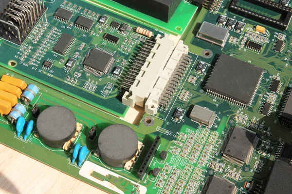Placa de circuito electrónico parte del componente electrónico de la máquina co — Foto de Stock