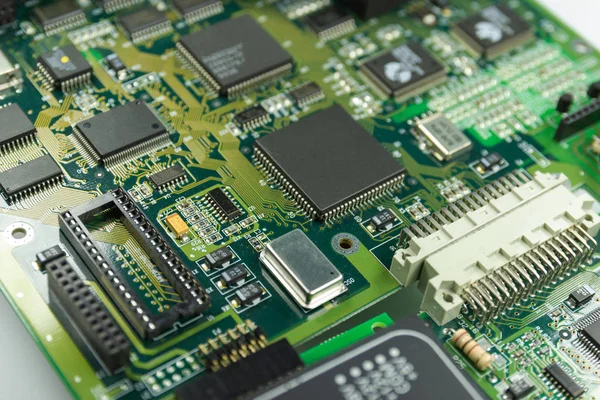 Placa de circuito electrónico parte del componente electrónico de la máquina — Foto de Stock