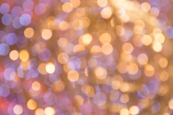 Blur Abstract Bokeh Circle String Lights Background Wallpaper — Stock Photo, Image