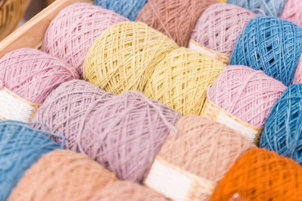 Příze Vhodná Pro Výrobu Textilií Šití Háčkování Pletení Tkaní Vyšívání — Stock fotografie