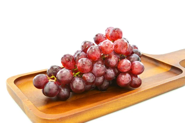 Uvas Frescas Aisladas Sobre Fondo Blanco — Foto de Stock