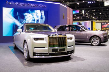 BANGKOK THAILAND: 16 HAZİRAN 2020 BANGKOK BANGKOK GİRİŞİMİNDE ROL-ROYCE Oto Fuarı 2020