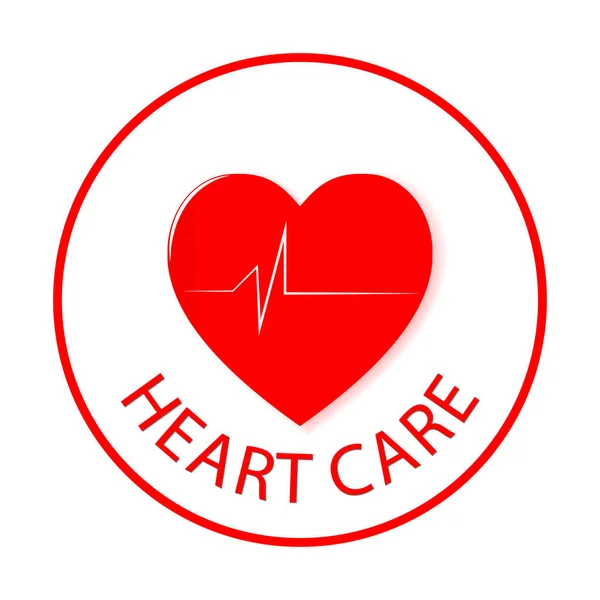 Логотип Значка Червоне Серце Текстовим Дизайном Серця Векторні Ілюстрації — стоковий вектор