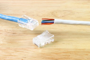 Ağ kablosu kullanmak için Kablo ile RJ45, ağ kablosu bağlantısı için aygıt 