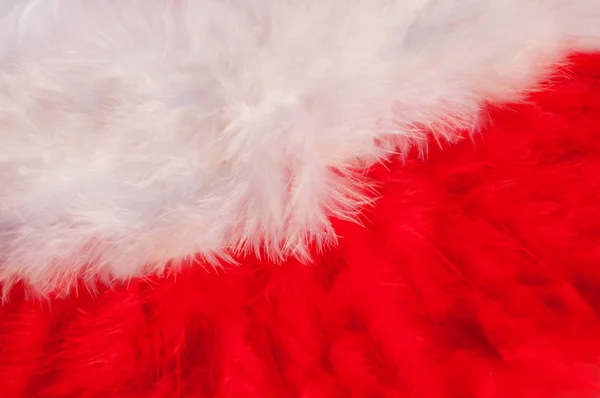 Beautiful White Red Feathers Background — Stock Photo, Image