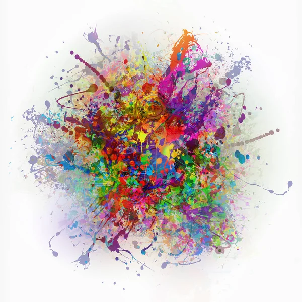 Abstract Illustration Colorful Paint Splashes — Stock Photo, Image