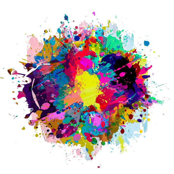 Abstract Colorful Background Splashes — Stock Photo, Image