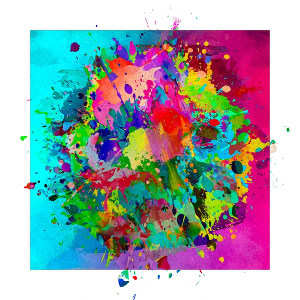 Abstract Colorful Background Splashes — Stock Photo, Image