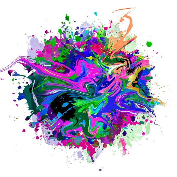 Abstract Colorful Background Splashes — Stock Photo, Image