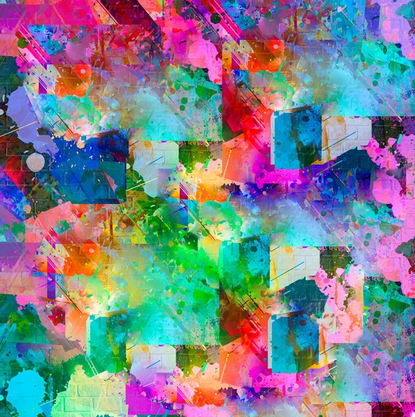 Abstrakcyjne Kolorowe Tło Rozpryskami — Zdjęcie stockowe