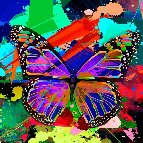 Abstract Colorful Background Butterfly — Stock Photo, Image