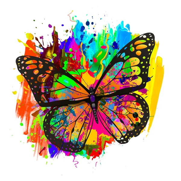 Abstract Colorful Background Butterfly — Stock Photo, Image