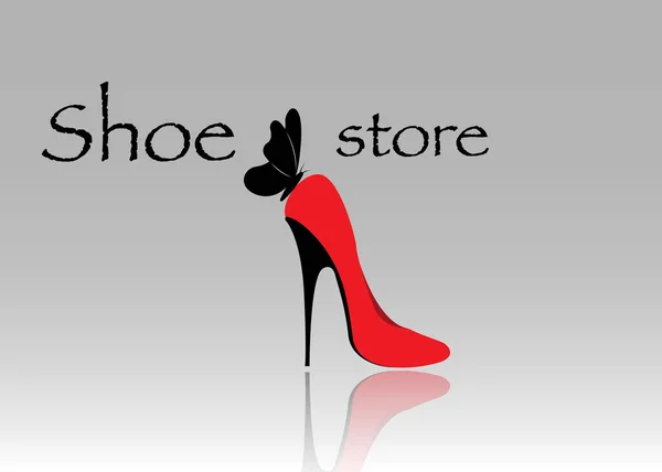 Tienda Zapatos Logotipo Para Mujer Tienda Colección Moda Etiqueta Boutique — Archivo Imágenes Vectoriales