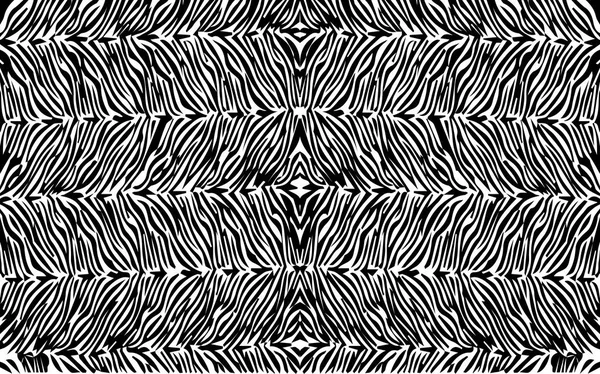 Tela African Zebra Print Ornamento Étnico Hecho Mano Para Diseño — Vector de stock