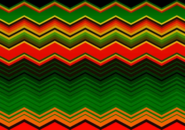 Mexicaanse deken strepen naadloze Vector patroon. Oude typische vintage kleurrijke geweven stof uit Midden-Amerika, zig zag textuur — Stockvector
