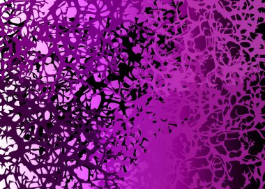 Soyut geometrik mercan menekşe doku arka plan, çok renkli koyu mor, pembe çiçek dallı motifi vektör çizim, deniz mercan desen 