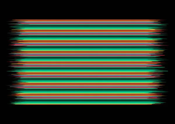Μεξικάνικη Κουβέρτα Ρίγες Γραμμικό Σχήμα Διάνυσμα Μοτίβο Τυπικό Κλωστοϋφαντουργικών Πολύχρωμα — Διανυσματικό Αρχείο