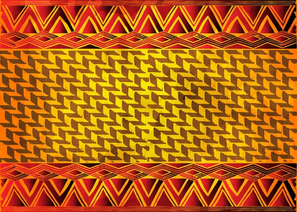 Tissu Imprimé Africain Ornement Ethnique Fait Main Pour Votre Design — Image vectorielle