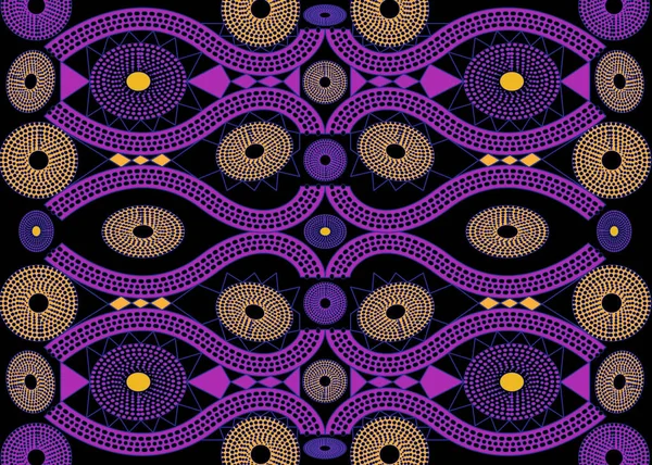 Векторная Африканская Ткань Печати Этнические Украшения Ручной Работы Вашего Дизайна — стоковый вектор