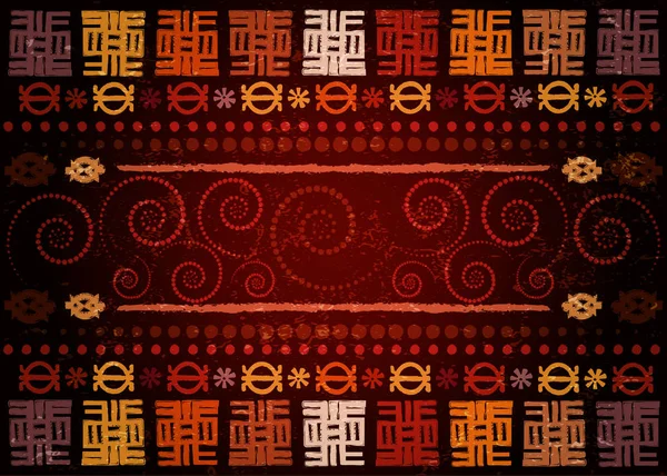 Tecido de impressão africano, ornamento artesanal étnico antigo para o seu design, motivos étnicos e tribais elementos geométricos. Textura vetorial, afro têxtil estilo de moda Ancara. Vestido de envoltório Pareo, estilo batik —  Vetores de Stock