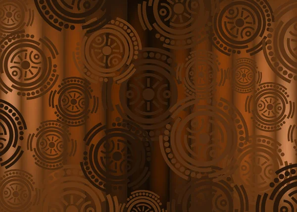 Afrikai Print szövet, etnikai Handmade dísze a design, etnikai és törzsi motívumok geometriai elemek. Vektor textúra, afro textil Ankara divat-stílus. Pareo wrap ruha, batikolt szőnyeg stílus — Stock Vector