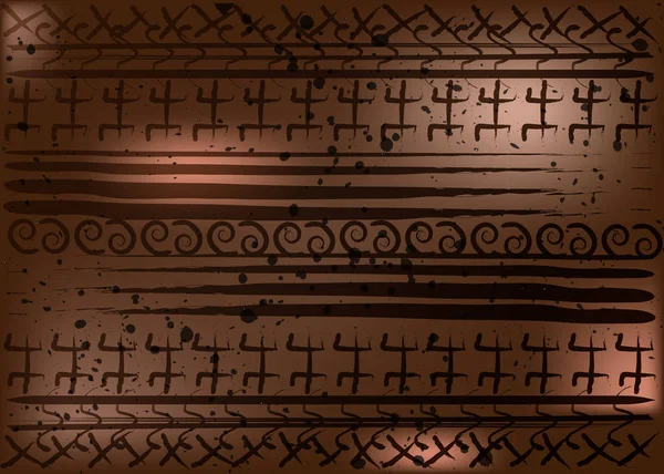 Afrika Baskı kumaş, tasarım için etnik el yapımı süs, Etnik ve kabile motifleri geometrik elemanları. Vektör doku, afro tekstil Ankara moda tarzı. Pareo şal elbise, batik halı tarzı