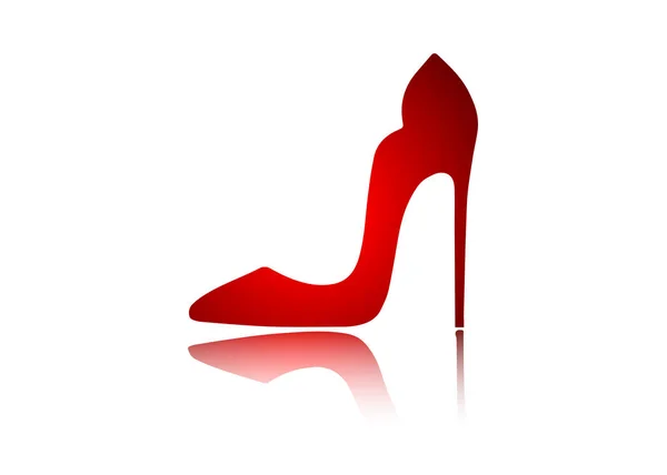 Chaussures Rouges Pour Femmes Talons Hauts Conception Graphique Image Pour — Image vectorielle