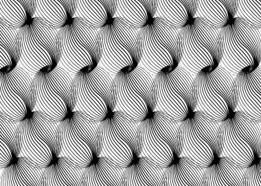 Afrika Balmumu Yazdırma Kumaşı, Etnik el yapımı süs, Etnik siyah ve beyaz kabile motifleri desenli elementler. Vektör dokusu, afro tekstil Ankara moda geçmişi