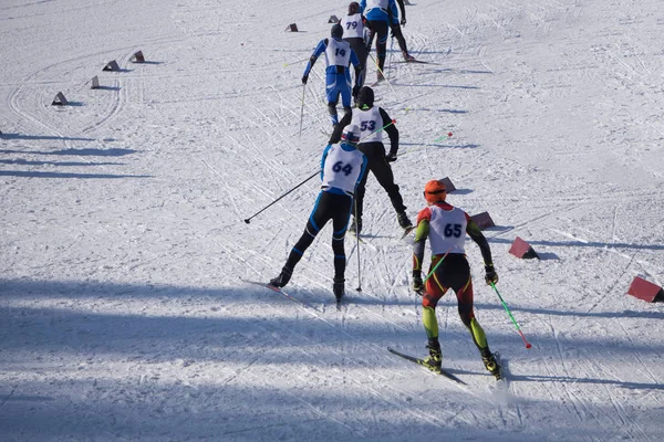 Lotta Medaglie Sulle Piste — Foto Stock