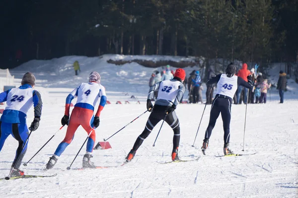 Kayakçı nordic Kayak Maratonu sırasında