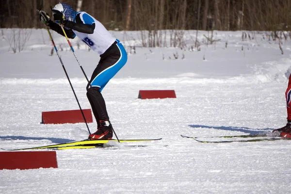 Esquiadores Vale Dos Campeonatos Qualificados Esqui — Fotografia de Stock