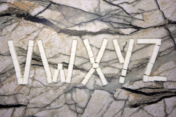 kot alfabesinin harfleri. v, w, x, y, z, textil alfabesi harfleri