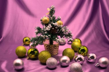 Noel ağacı bahçede