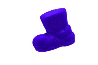 Dekoratif Noel Kırmızı çorap. Işıklar arka plan