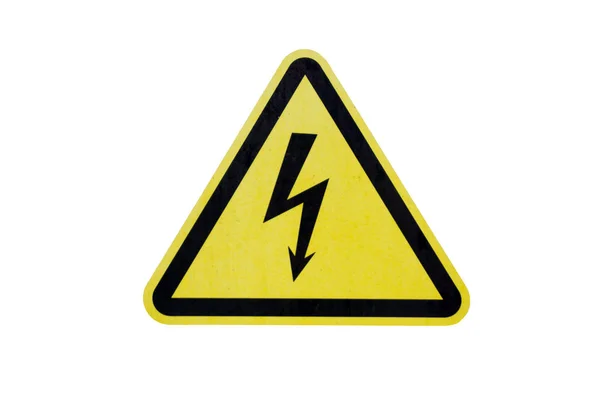 High Voltage Znak Symbol — Zdjęcie stockowe