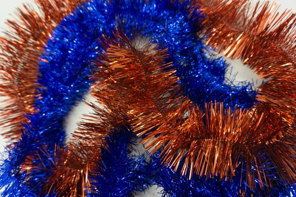 Noel ve yeni yıl mavi ve kırmızı tinsel, Festival arka plan