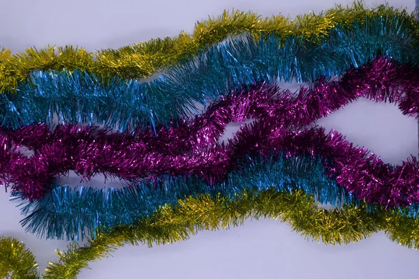 Festival çok renkli arka plan Christmas gelin teli ile. Sığ derinlik-in tarla ,