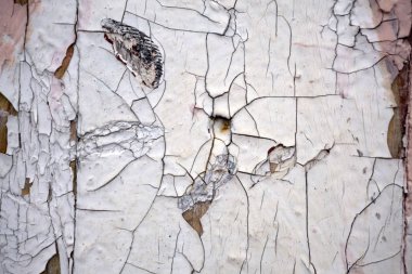 arka plan beyaz boya duvar üzerinde eski bir peeling,