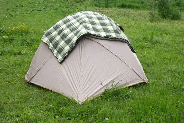 Camping Het Bos Blijven Tent — Stockfoto