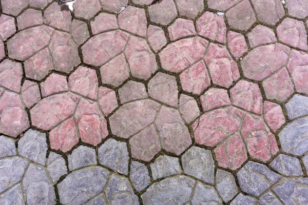 Orange drawing of floor tiles in a flower randomly