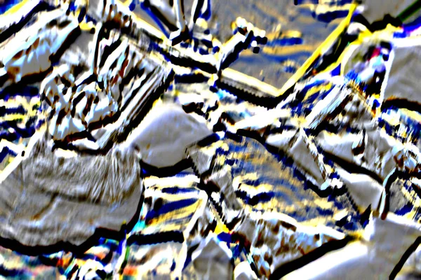 アルミ箔テクスチャ背景リップル ロール — ストック写真
