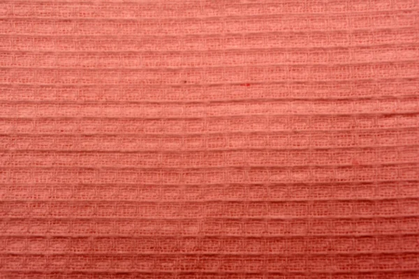 Rote Leinen Waffel Tischdecke Picknick Textur Textil Serviette Tischdecke Blick — Stockfoto