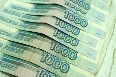 Rus ruble Rus satış tasarruf işareti satmak