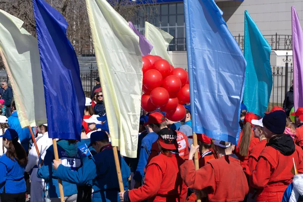 Rusko Bereznik Květen Mezinárodní Den Pracujících Května 2018 Oblast Protesty — Stock fotografie