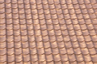 Kahverengi doku çatı oluklu