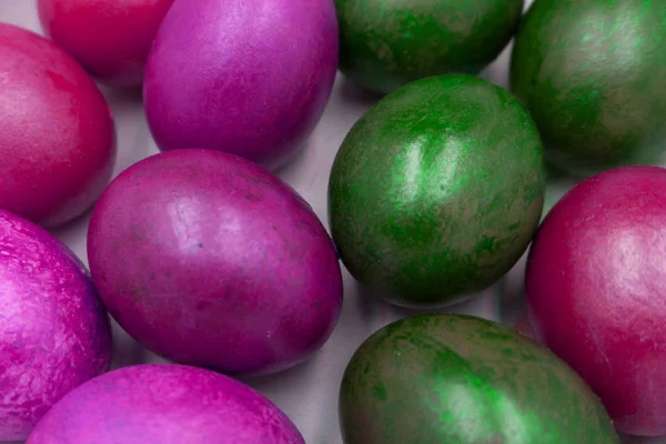Huevo Pascua Estudio Calidad Ombre Paquete Orgánico Pintado — Foto de Stock