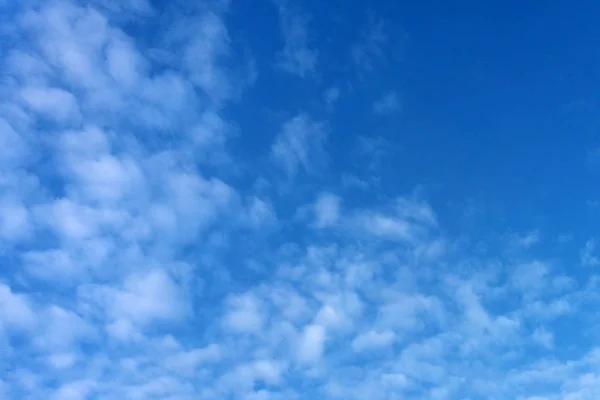 Clear Blue Sky Plain White Cloud Space Text — Stock Photo, Image
