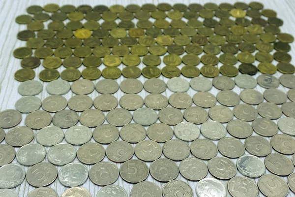 coins, heap of old bronze coins